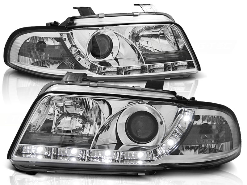 Predné svetlá Audi A4 94-98 Devil Eyes Chrome