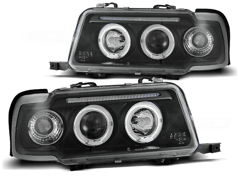 Predné svetlá Audi 80 91-96 B4 Angel Eyes Black