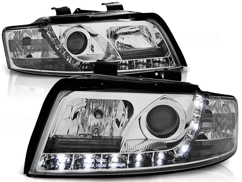 Predné svetlá Audi A4 B6 00-04 Devil Eyes Chrome - 31