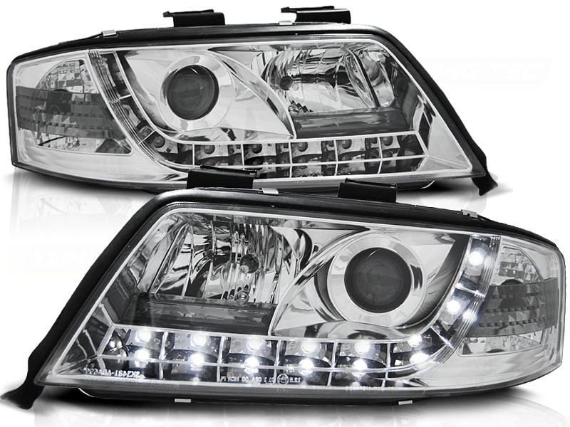 Predné svetlá Audi A6 97-01 Devil Eyes Chrome