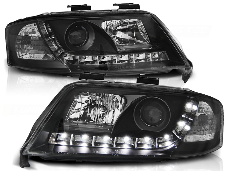 Predné svetlá Audi A6 97-01 Devil Eyes Black