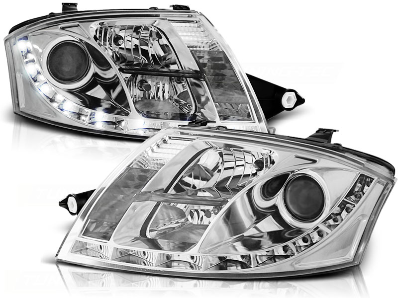 Predné svetlá Audi TT 8N Devil Eyes Chrome
