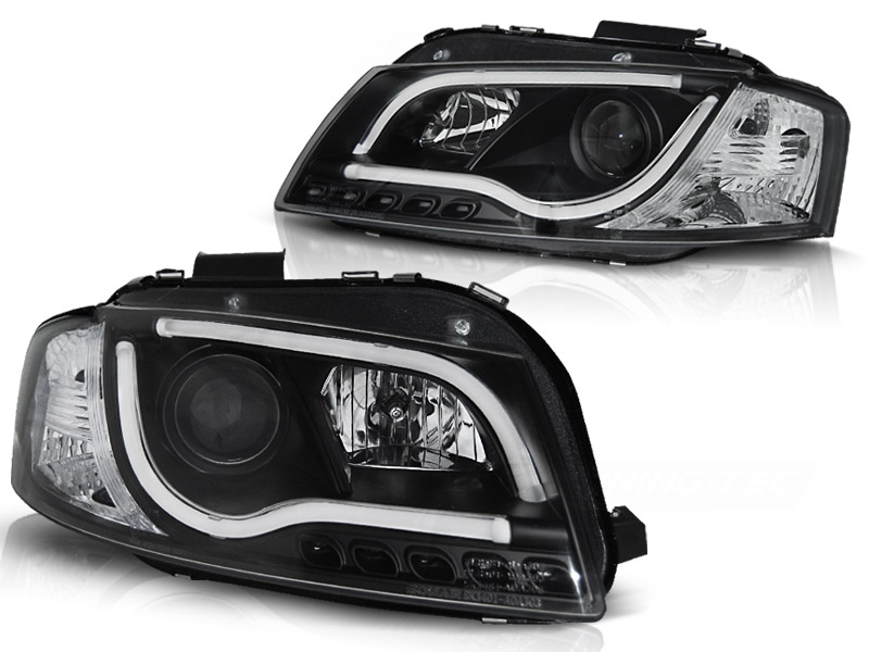 Predné svetlá Audi A3 8P 03-08 DRL Black