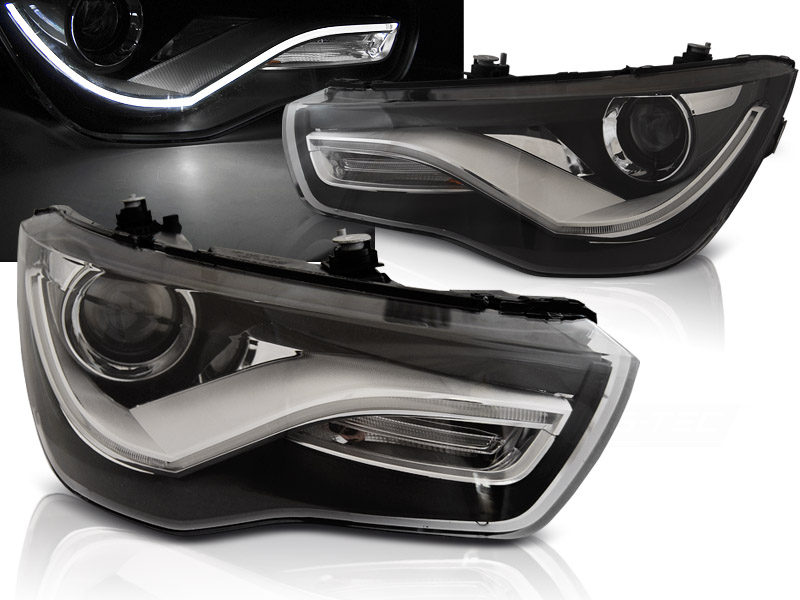 Predné svetlá Audi A1 10-14 DRL Black