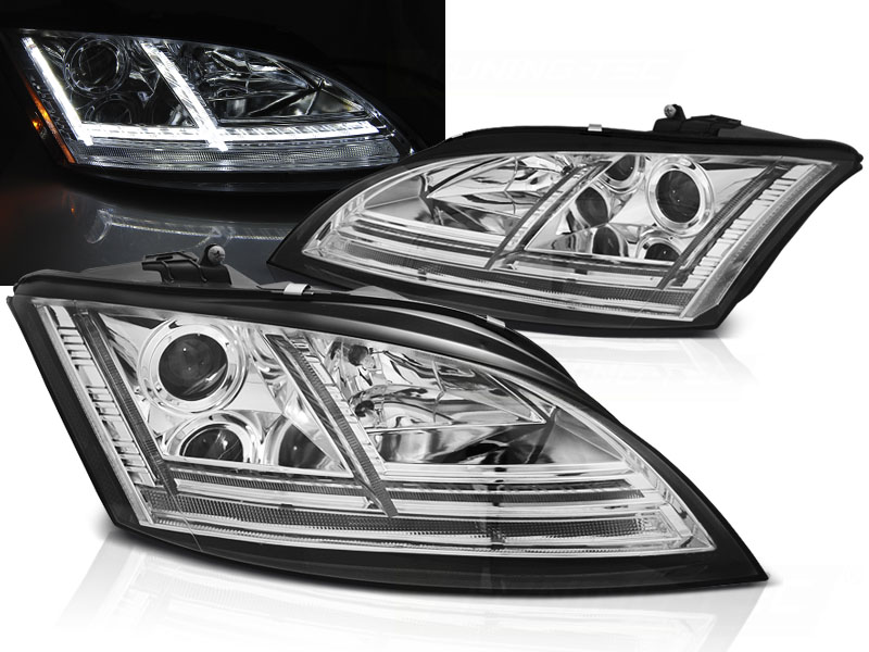 Predné svetlá Audi TT 8J 06-10 Xenón LED Dynamic Chrome