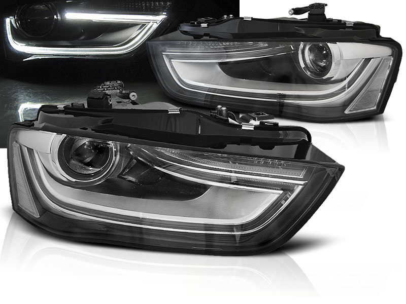 Predné svetlá Audi A4 B8 12-15 Black