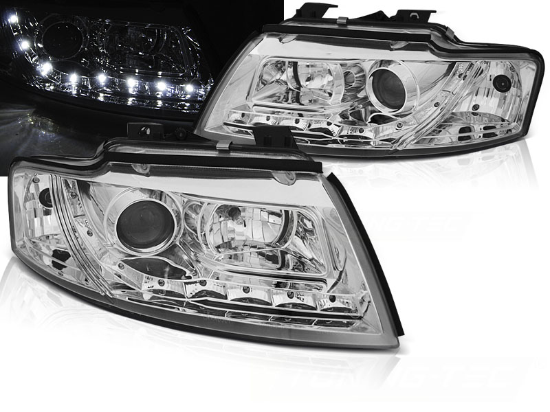 Predné svetlá Audi A4 B6 Cabrio 02-06 Chrome