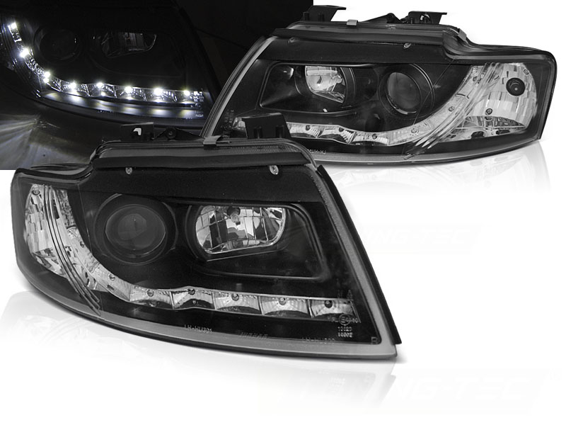Predné svetlá Audi A4 B6 Cabrio 02-06 Black