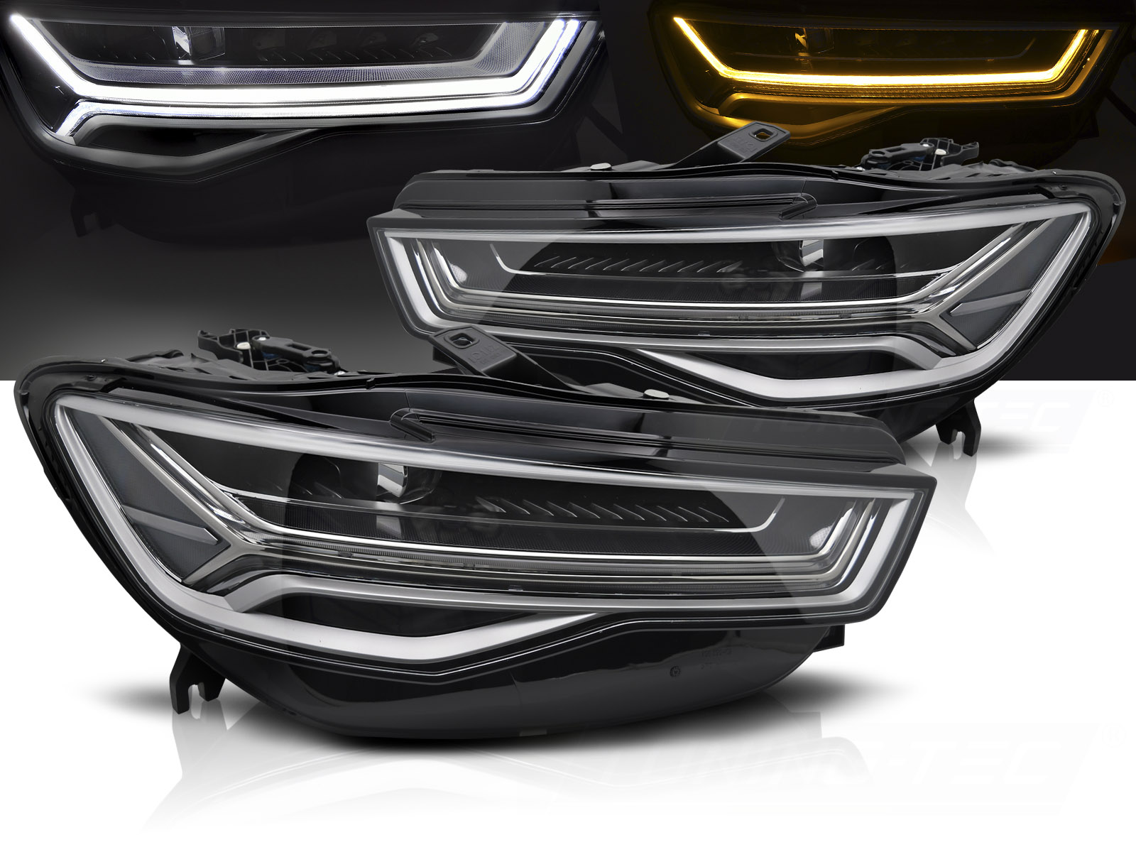 Predné svetlá Audi A6 C7 14-18 Full LED Dynamic