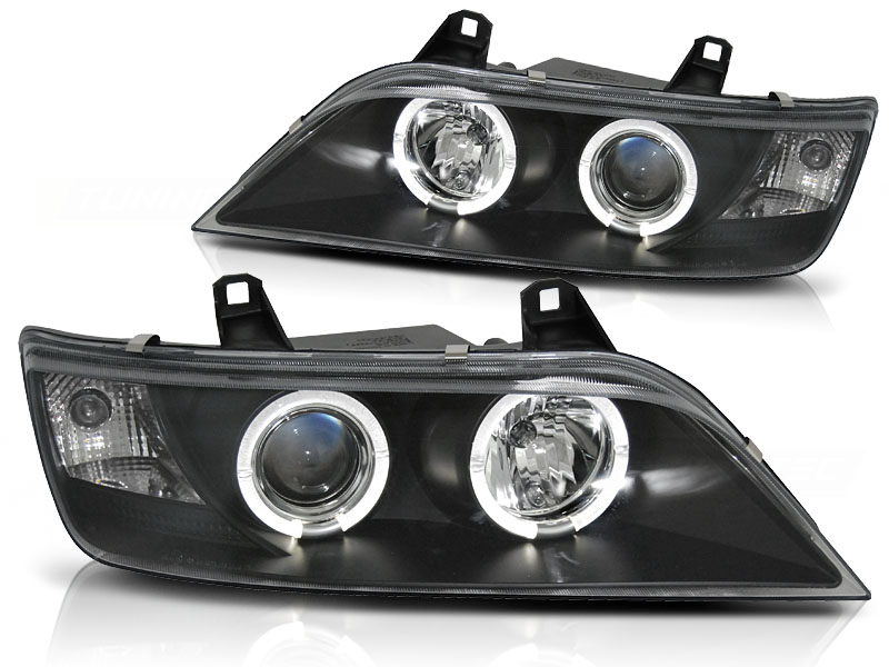 Predné svetlá BMW Z3 96-02 Angel Eyes Black