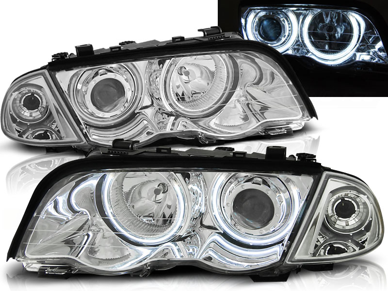 Predné svetlá BMW E46 Sedan Touring 98-01 Chrome