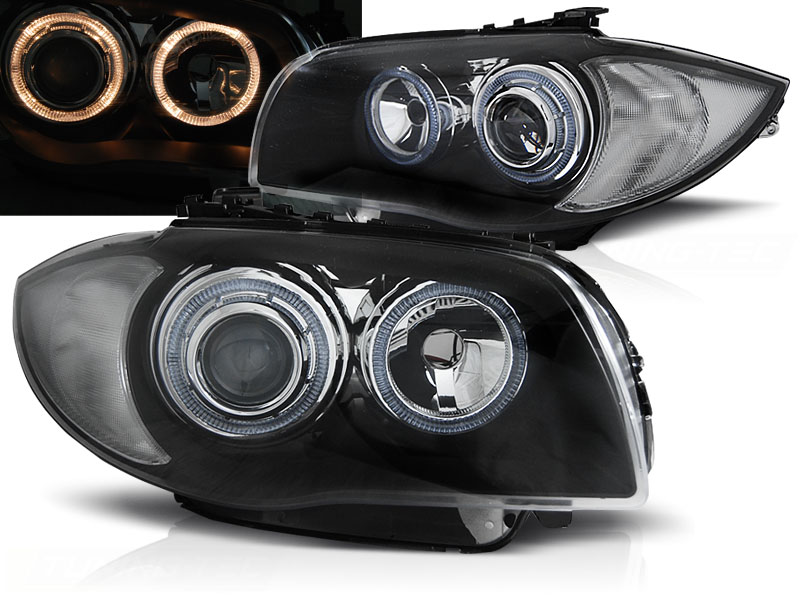 Predné svetlá BMW E81/E87 04-11 Black