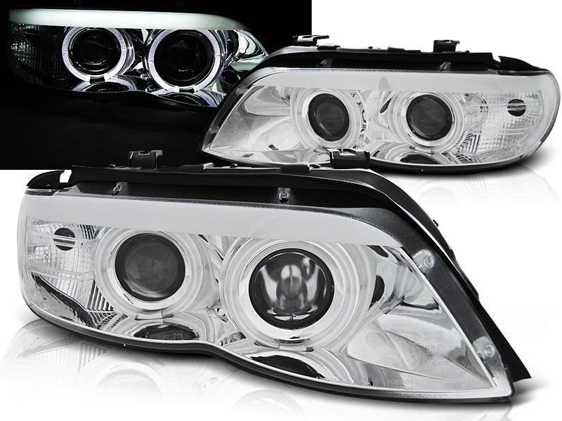 Predné svetlá BMW X5 E53 03-06 Xenón Chrome