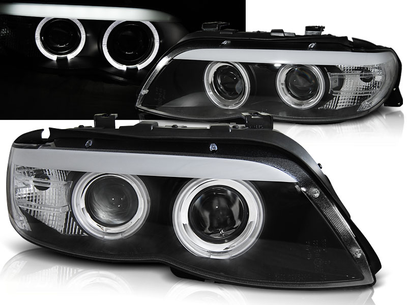 Predné svetlá BMW X5 E53 03-06 Xenón Black
