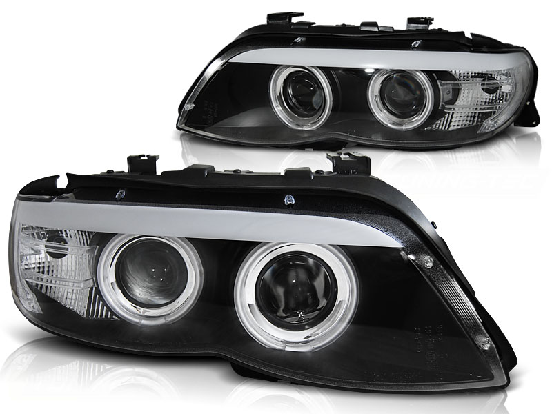 Predné svetlá BMW X5 E53 03-06 Xenón CCFL Black