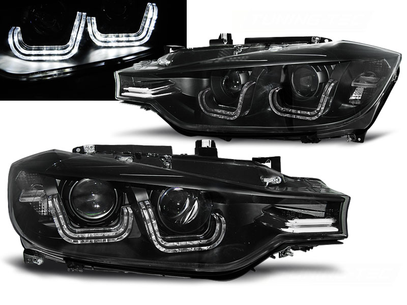 Predné svetlá BMW F30/F31 11-15 U- LED BAR Black