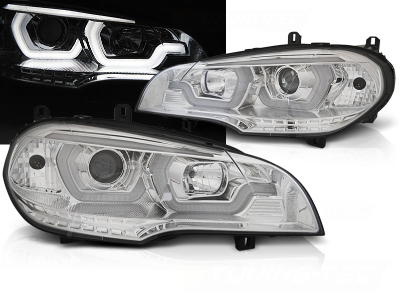 Predné svetlá BMW X5 E70 07-13 Halogen Chrome