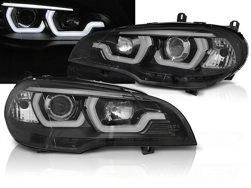 Predné svetlá BMW X5 E70 07-13 Halogen Black