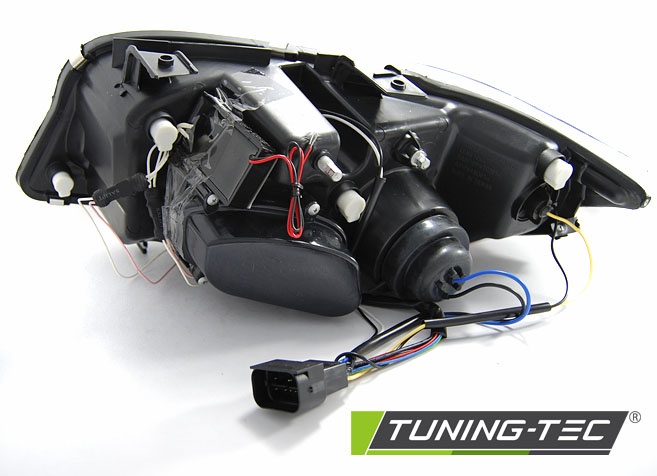 Predné svetlá BMW E90 E91 05-08 CCFL Angel Eyes Chrome – náhľad 4