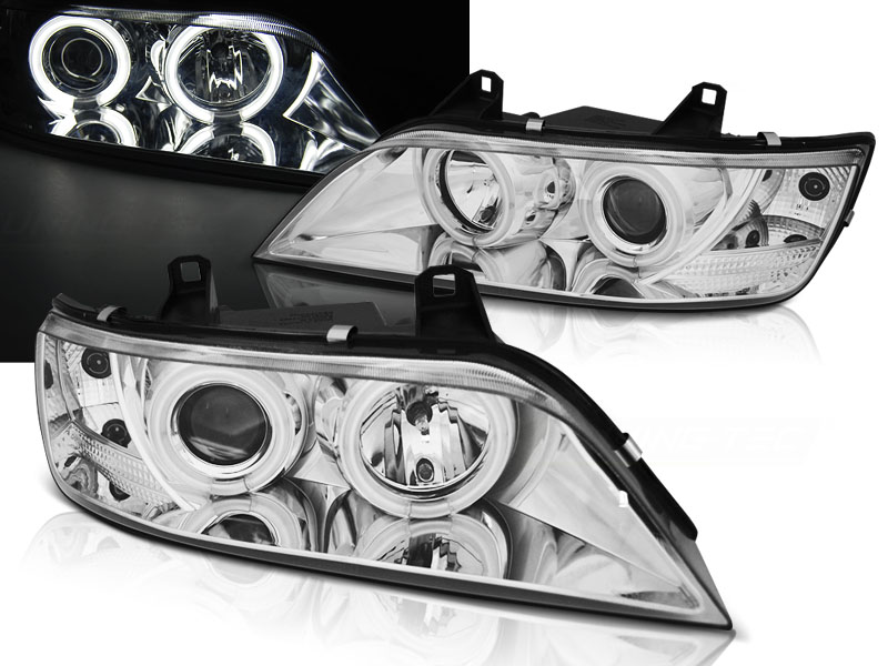Predné svetlá BMW Z3 96-02 CCFL Angel Eyes Chrome
