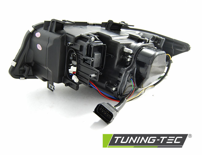 Predné svetlá BMW E90 E91 05-08 U-Type Xenón 3D Black – náhľad 4