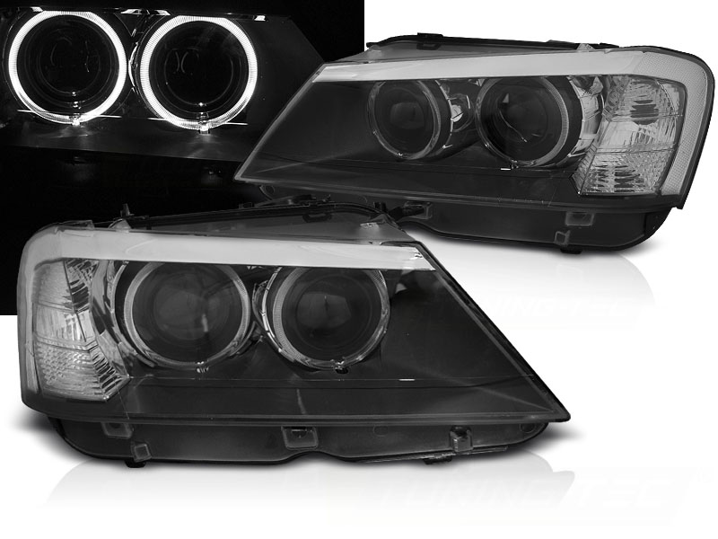 Predné svetlá BMW X3 F25 10-14 Black