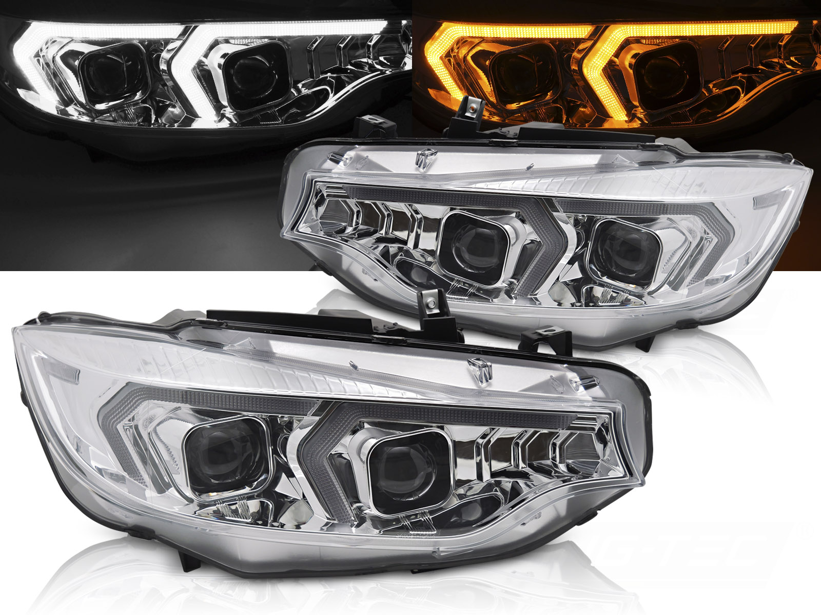 Predné svetlá BMW 4 F32/F33 Xenón Chrome
