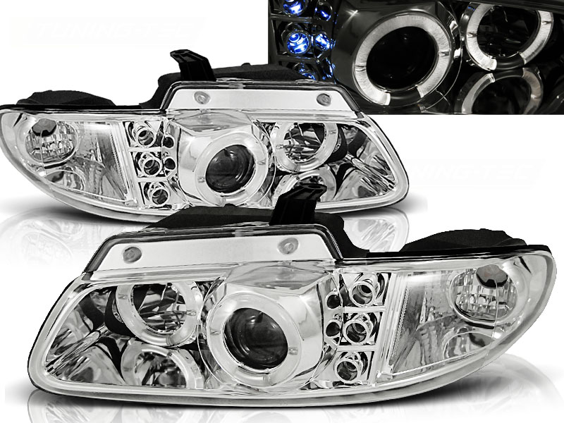 Predné svetlá Chrysler Voyager Angel Eyes Chrome