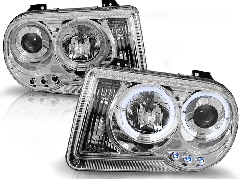 Predné svetlá Chrysler 300C Angel Eyes Chrome