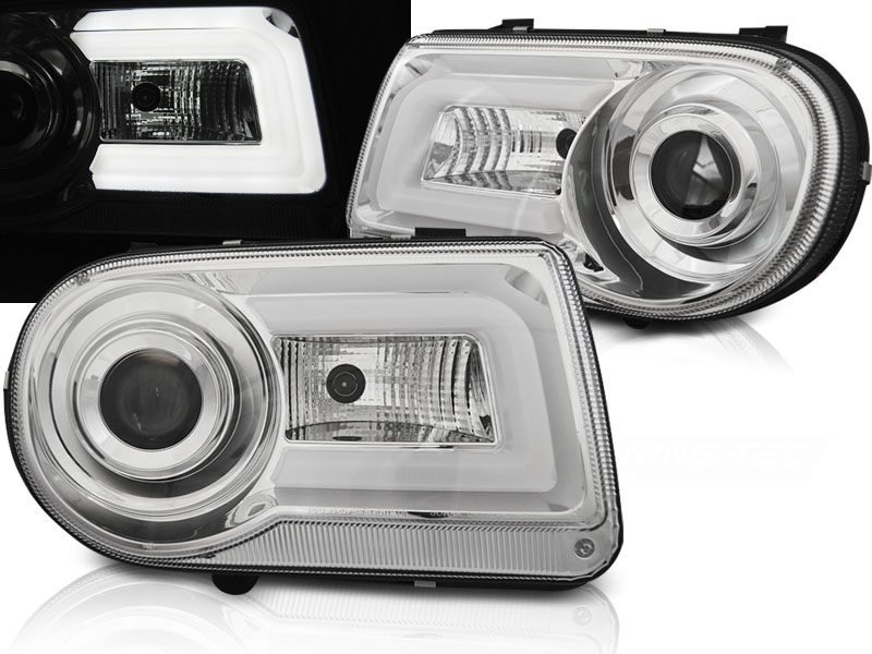 Predné svetlá Chrysler 300C 05-10 Tube Light Chrome