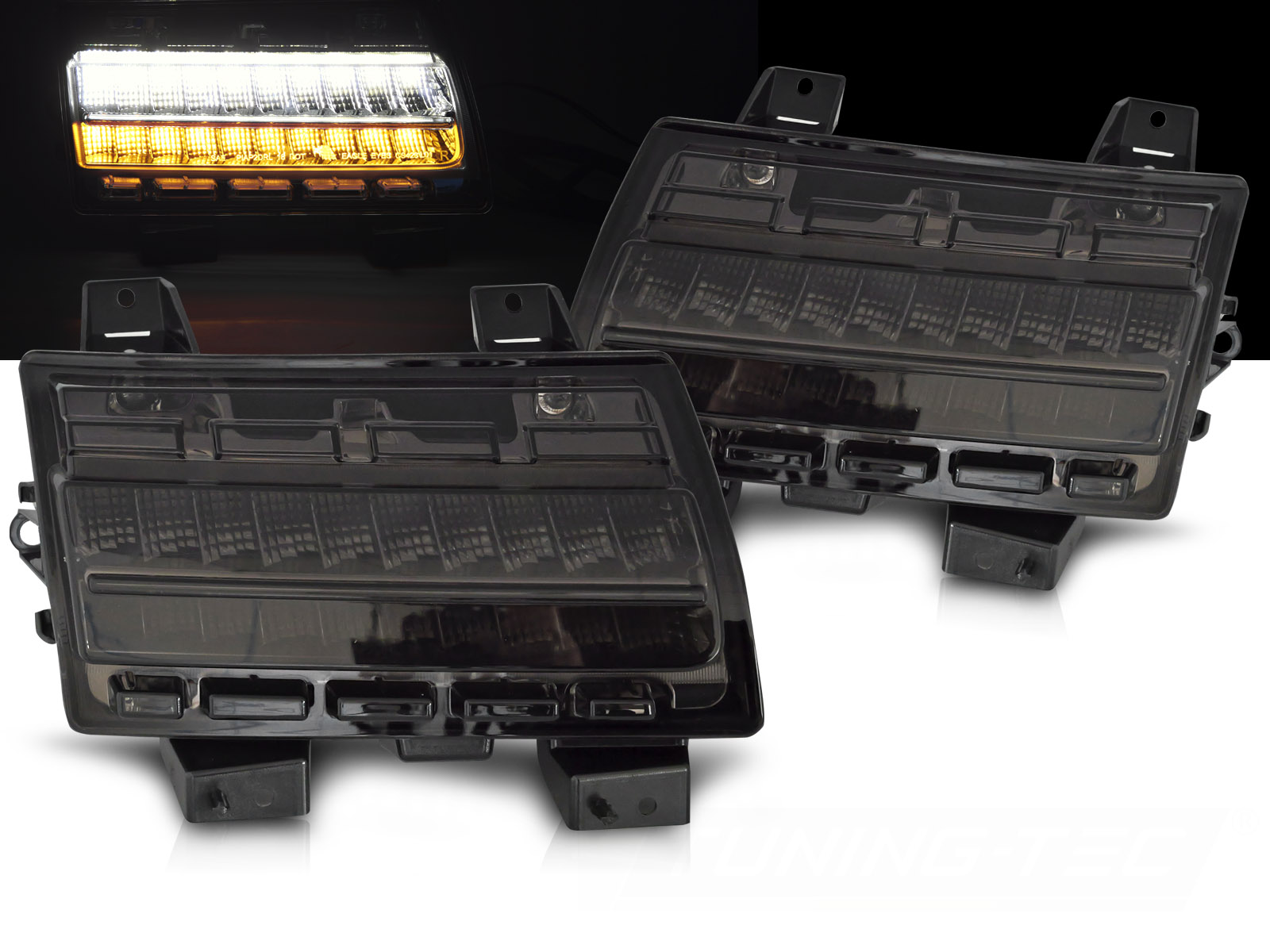 Predné smerovky Jeep Wrangler JL 18-23 Dynamic Smoke