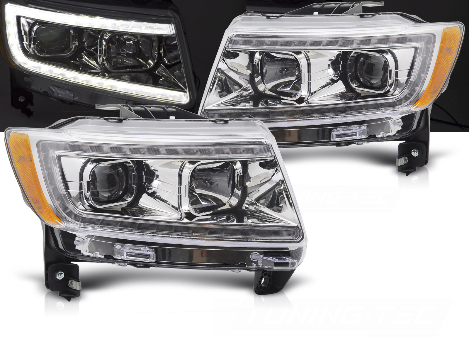 Predné svetlá Jeep Grand Cherokee WK2 11-13 Chrome