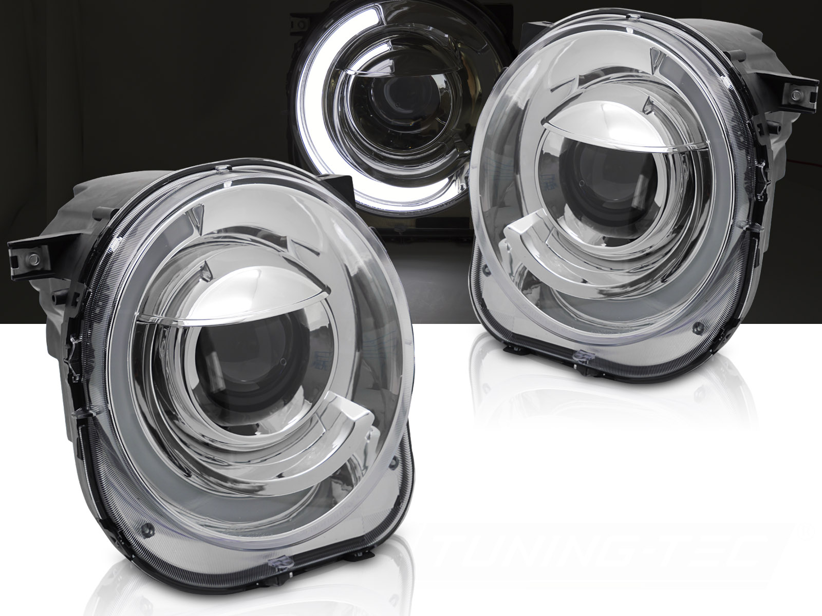 Predné svetlá Jeep Renegade 14- Tube Light Chrome