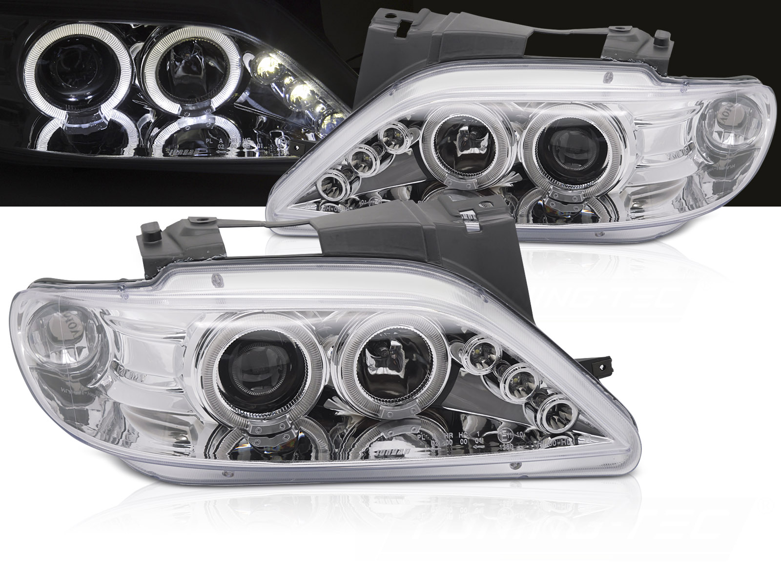 Predné svetlá Citroën Xsara 97-00 Angel Eyes Chrome