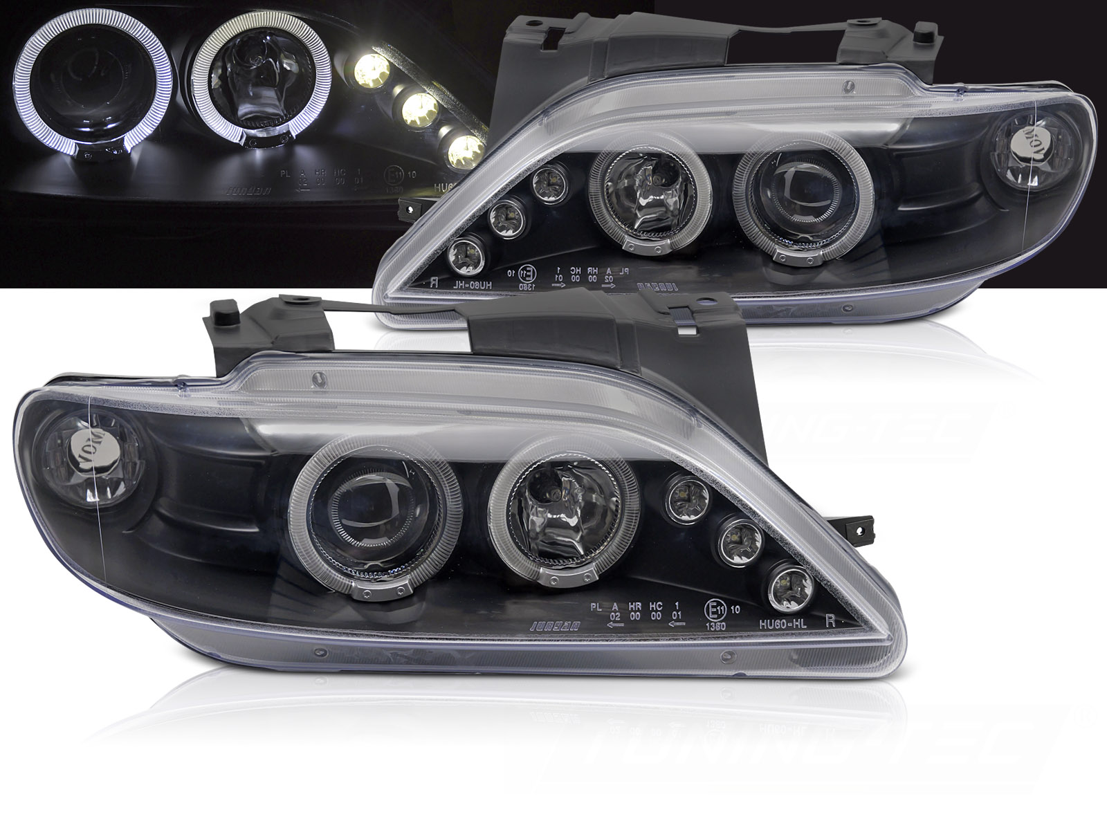 Predné svetlá Citroën Xsara 97-00 Angel Eyes Black