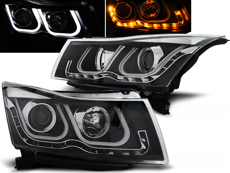 Predné svetlá Chevrolet Cruze 09-12 Tube Light Black