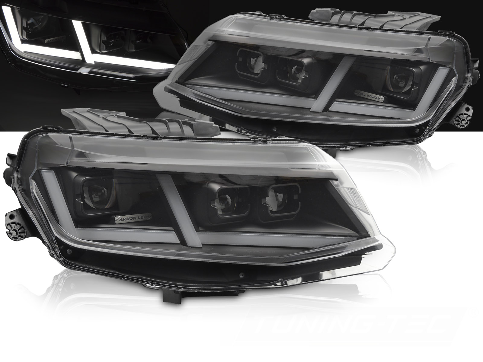 Predné svetlá Chevrolet Camaro 16-18 Full LED Black
