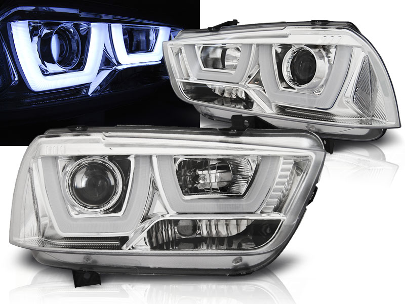 Predné svetlá Dodge Charger LX 11-15 Chrome U-Type