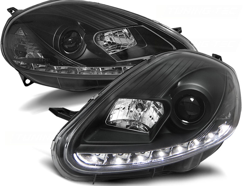 Predné svetlá Fiat Grande Punto 05-08 Devil Eyes Black
