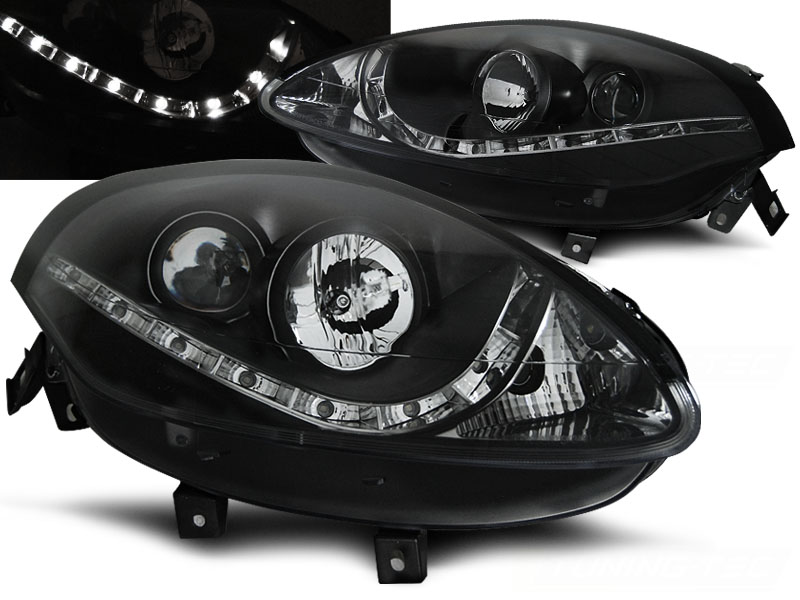 Predné svetlá Fiat Bravo 2 07-15 Devil Eyes Black