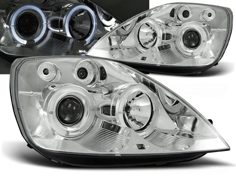 Predné svetlá Ford Fiesta MK6 02-05 Chrome