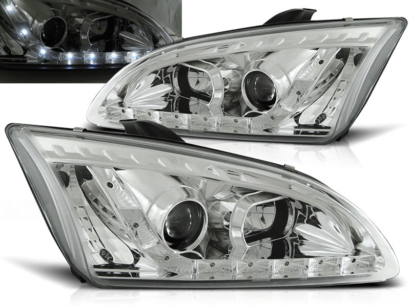 Predné svetlá Ford Focus 04-08 Devil Chrome