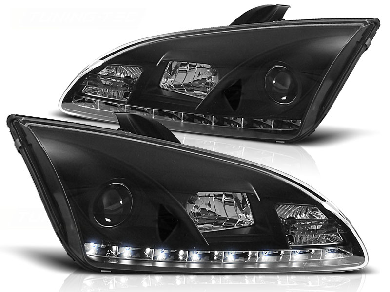 Predné svetlá Ford Focus 04-08 Devil Eyes Black