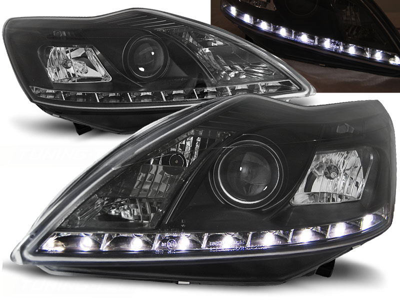 Predné svetlá Ford Focus 2 08-2010 Devil Eyes Black