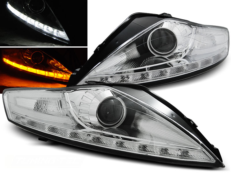 Predné svetlá Ford Mondeo 07-10 LED Devil Eyes Chrome