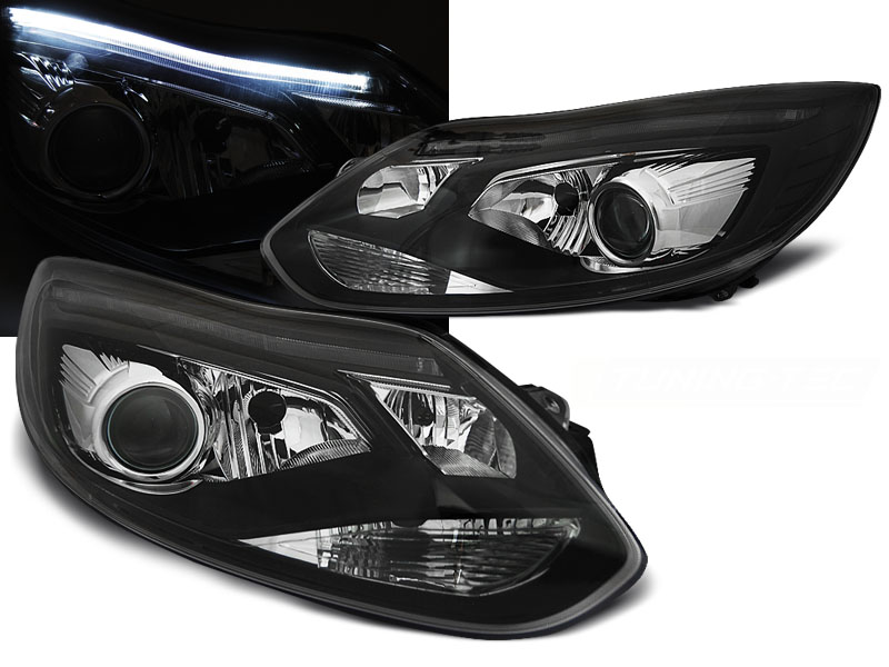 Predné svetlá Ford Focus 3 11-14 Black