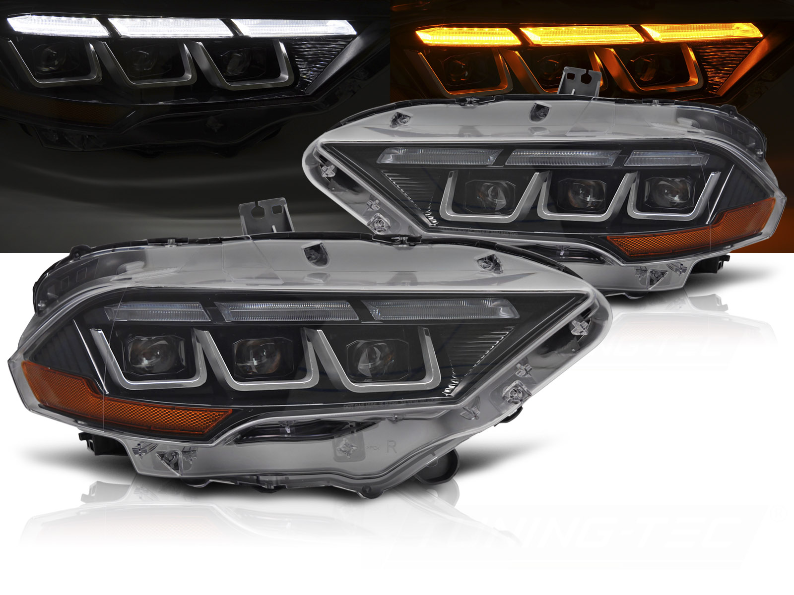 Predné svetlá Ford Mustang 18-21 Full LED Black