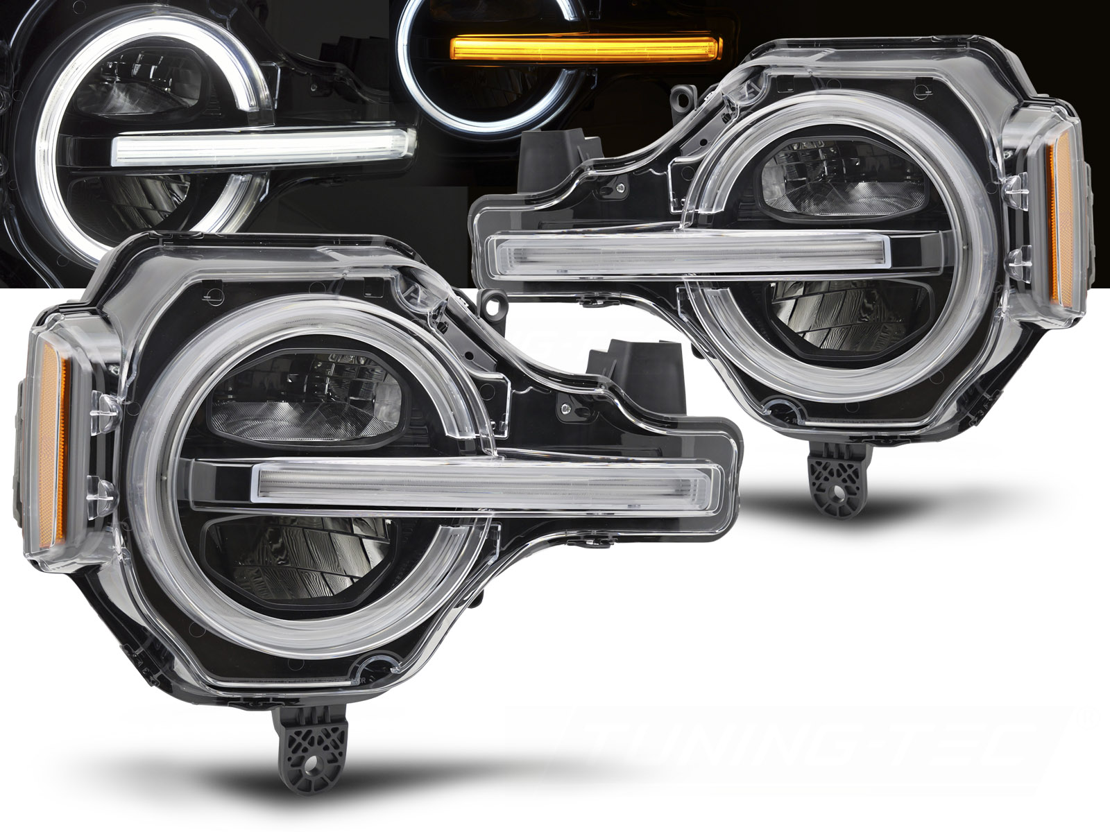 Predné svetlá Ford Bronco 21-24 Full LED Black