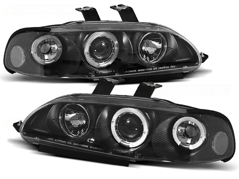 Predné svetlá Honda Civic Sedan 91-95 Angel Eyes Black