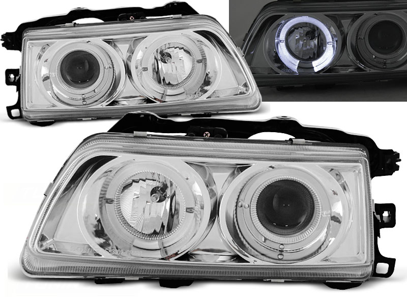 Predné svetlá Honda CRX 87-89 Angel Eyes Chrome